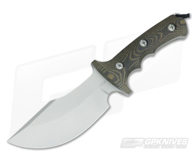 Treeman Knives Combat Beast Black & OD Micarta - CU-1269