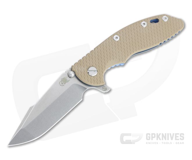 Hinderer XM-18 3.5" Skinny Harpoon Spanto 20CV Coyote G10 Stonewashed Blue Tri-Way Flipper 1272 - HK-1272