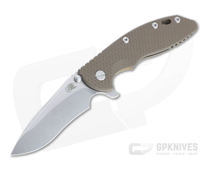 Hinderer XM-18 3.5" Recurve 20CV FDE G10 Bronze Stonewashed Tri-Way Flipper 1290 - HK-1290