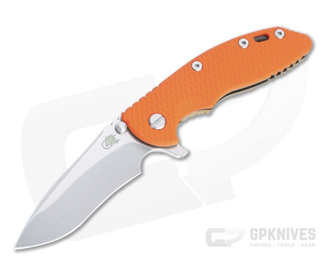 Hinderer XM-18 3.5" Recurve 20CV Orange G10 Bronze Stonewashed Tri-Way Flipper 1292 - HK-1292
