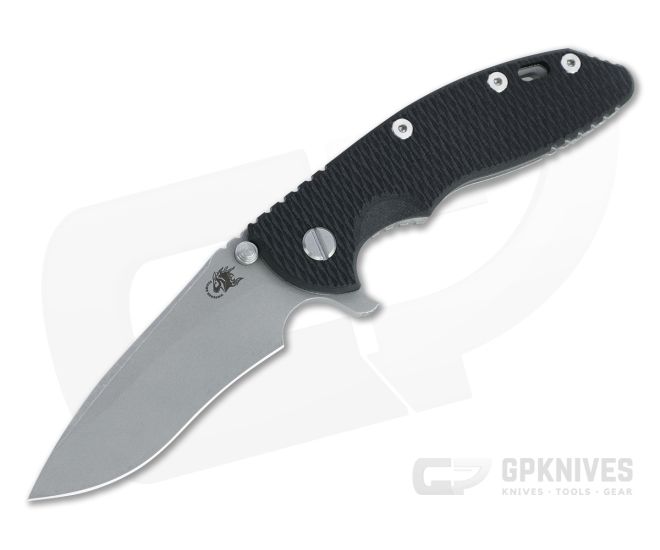 Hinderer XM-18 3.5" Recurve 20CV Black G10 Working Finish Tri-Way Flipper 1295 - HK-1295
