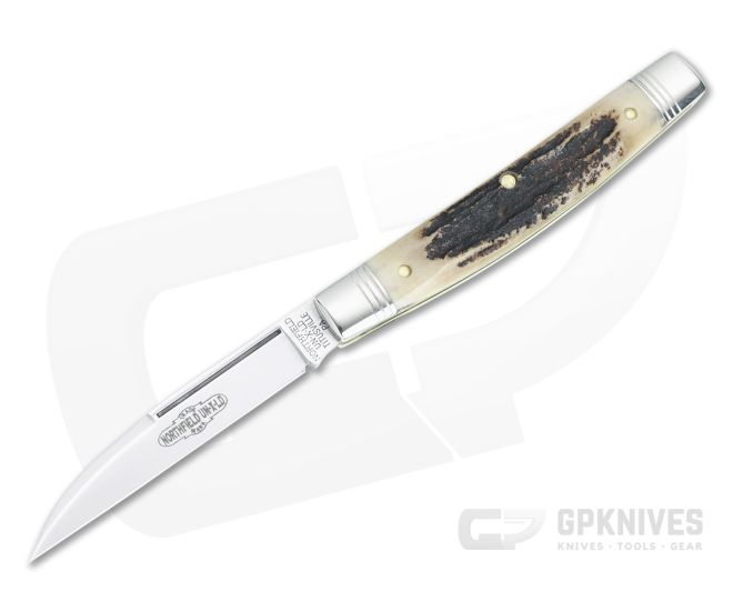 Northfield #13 Whip Wharncliffe Sambar Stag Slip Joint 130124-SS - GEC-130124-SS