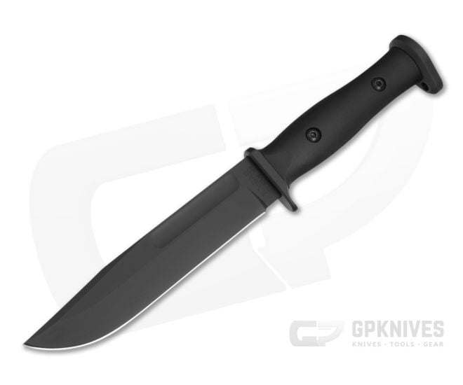 Ka-Bar Slabby Black Glass Filled Nylon 1095 Cro-Van Fixed Blade Knife (6.86" Blade) 1310 - KA-1310