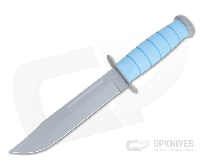 Kabar SPACE-BAR Gray Knife Blue Kraton G Handle 1313SF - KA-1313SF