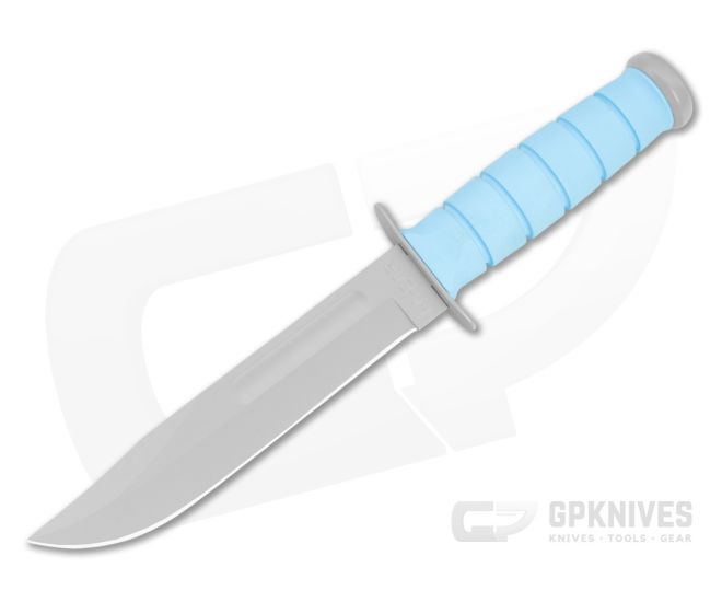 Kabar SPACE-BAR Gray Knife Blue Kraton G Handle 1313SF - KA-1313SF