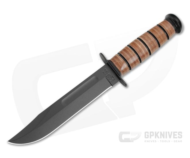 Kabar 1320 Single Mark Utility Leather Fixed Blade - KA-1320