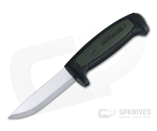 Mora of Sweden Basic 511 Carbon Black and Military Green Fixed Blade 13249 - MO-13249
