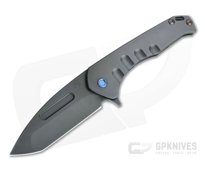 Medford Praetorian Slim Flipper Tanto PVD S35VN Black Titanium Frame Lock Folder - MKT-MKT132