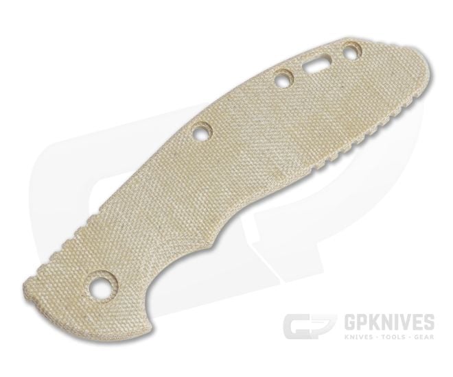 Hinderer Knives XM-24 4" Handle Scale Smooth Natural Micarta 1348 - HK-1348
