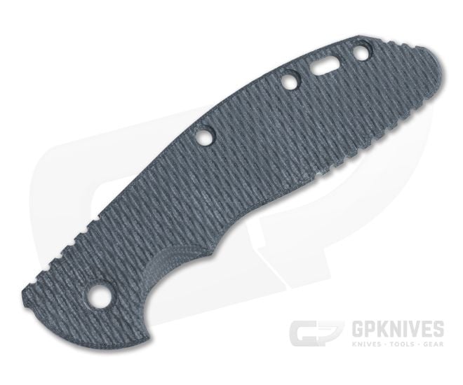 Hinderer Knives XM-24 4" Handle Scale Textured Black Micarta 1349 - HK-1349