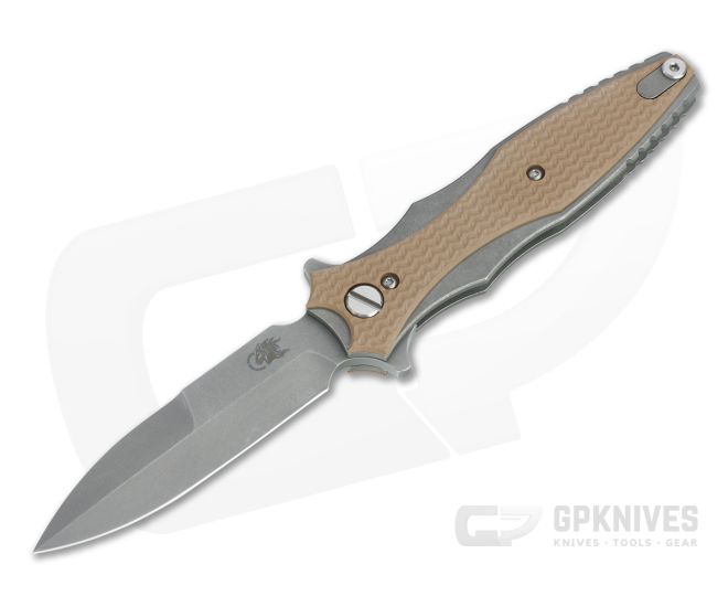 Hinderer Maximus Flipper Bayonet Working Finish 20CV Coyote G10 Tri-Way Folder 1353 - HK-1353