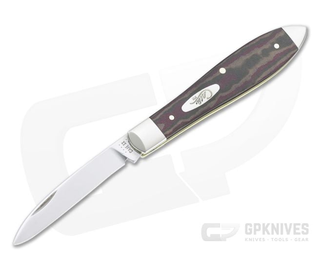 Case Teardrop Smooth Rustic Red Richlite Slip Joint 13627 - CA-13627