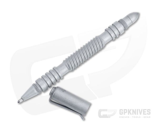 Hinderer Knives Investigator Pen Spiral Flute Stainless Steel Working Finish - HK-1369
