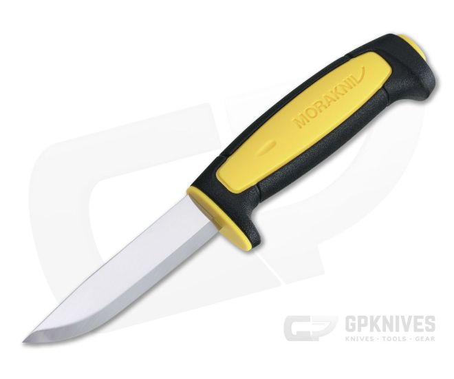 Mora of Sweden Basic 511 Carbon Black and Yellow 2020 Limited Edition Fixed Blade 13710 - MO-13710