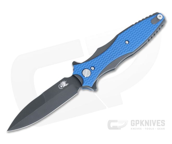 Hinderer Maximus Blue G10 Tri-Way Bayonet Battle Black DLC 20CV HK-1383 - HK-1383