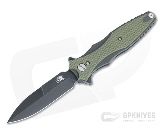 Hinderer Maximus OD Green G10 Tri-Way Bayonet Battle Black DLC 20CV HK-1384 - HK-1384