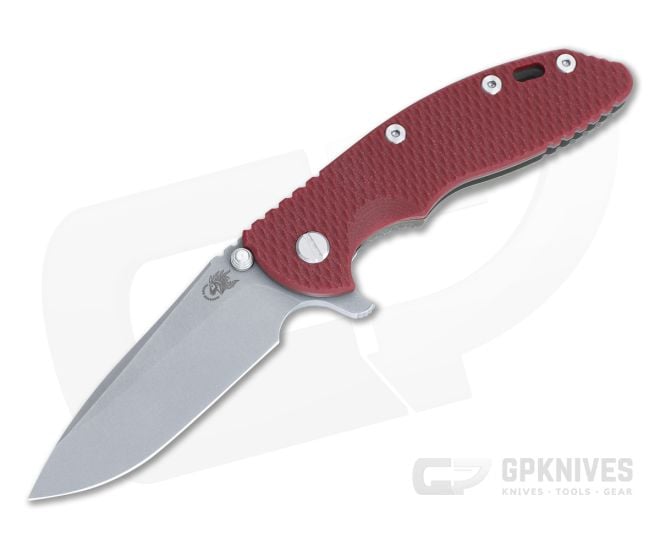 Hinderer XM-18 3.5" Red G10 S45VN Tri-Way Spear Point Battle Bronze 1395 - HK-1395