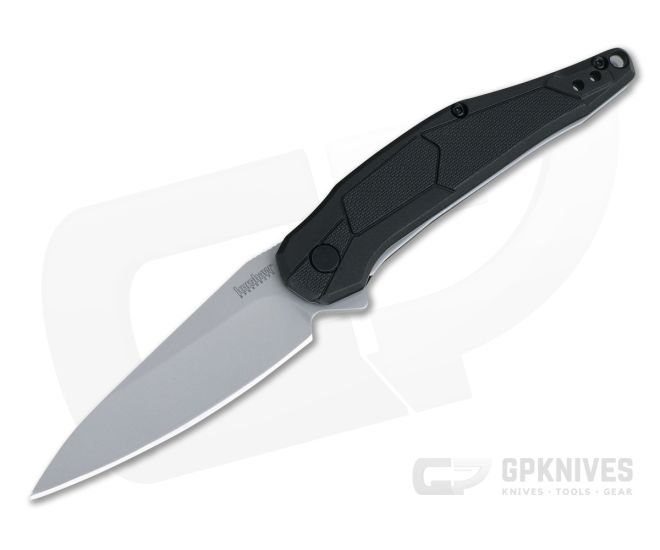 Kershaw Lightyear Blasted Drop Point Black GFN Assisted Liner Lock Flipper 1395 - KS-1395