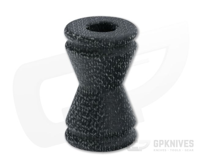Dawson Machine Craft Black Canvas Micarta Hourglass Lanyard Bead - DMC-13
