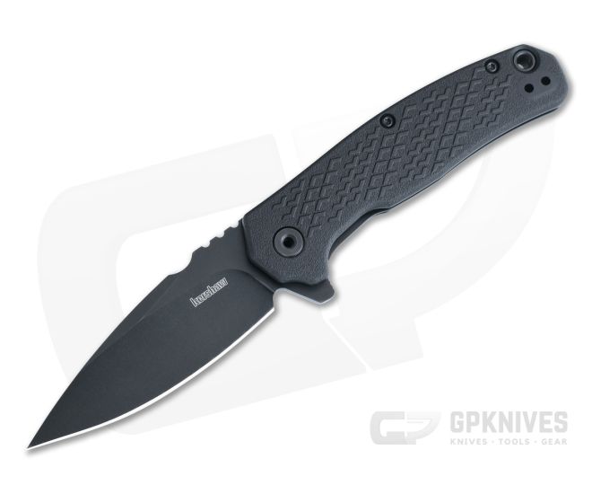 Kershaw Conduit Textured Black GFN Handle Black 8Cr13MoV Assisted Flipper 1407 - KS-1407
