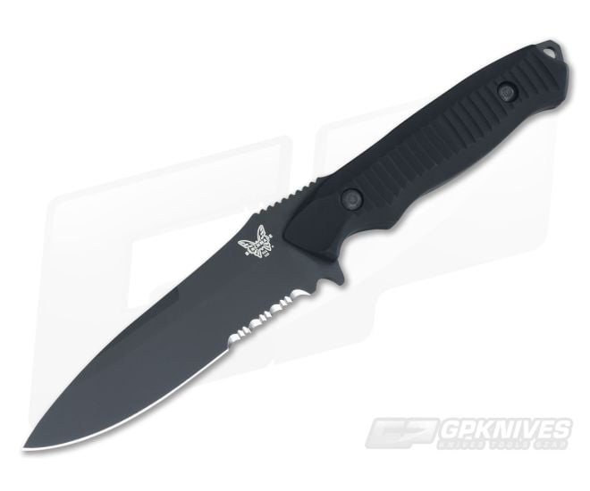 Benchmade 140SBK Nimravus Drop Point Black Serrated 154CM Black