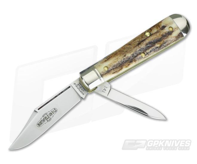 Northfield UN-X-LD #14 2 Blade Lick Creek Boys Knife Sambar Stag 04 - GEC-141218-SS-04