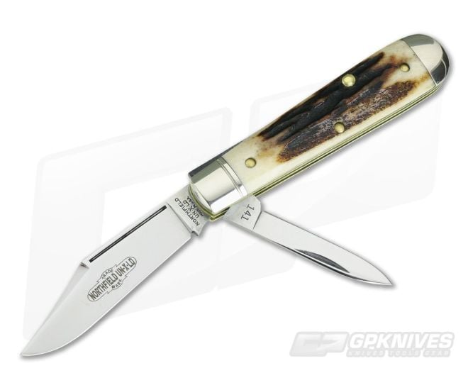 Northfield UN-X-LD #14 2 Blade Lick Creek Boys Knife Sambar Stag 05 - GEC-141218-SS-05