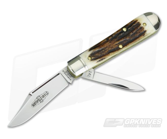 Northfield UN-X-LD #14 2 Blade Lick Creek Boys Knife Sambar Stag 07 - GEC-141218-SS-07