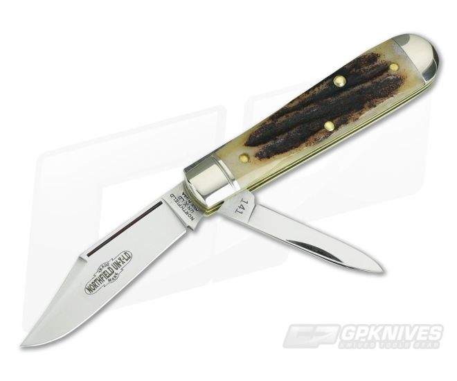 Northfield UN-X-LD #14 2 Blade Lick Creek Boys Knife Sambar Stag 08 - GEC-141218-SS-08
