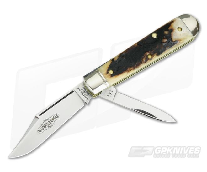 Northfield UN-X-LD #14 2 Blade Lick Creek Boys Knife Sambar Stag - GEC-141218-SS