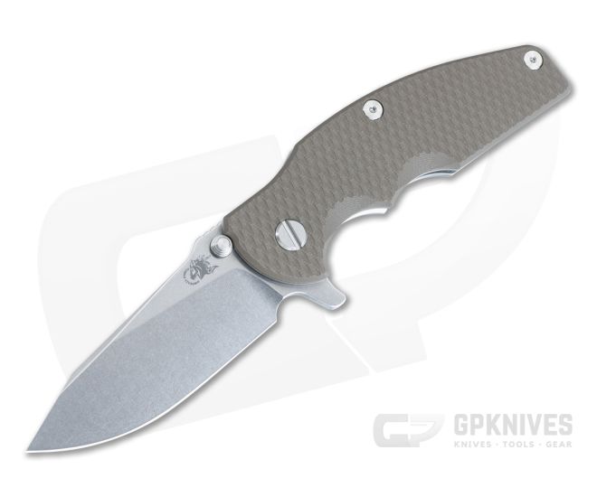 Hinderer Jurassic MagnaCut Slicer FDE G10 Tri-Way Stonewash Flipper 1414 - HK-1414