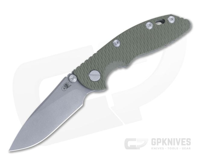 Hinderer XM-18 3.0" 20CV Slicer OD Green G10 Tri-Way Working Finish NON-Flipper 1417 - HK-1417