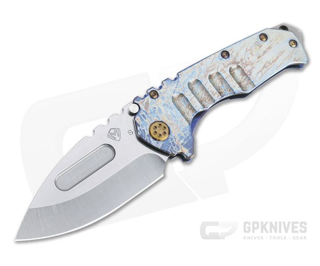 Medford Praetorian T Drop Point Tumbled S35VN Flamed Acid Etched Titanium Folder - MKT-MKT141