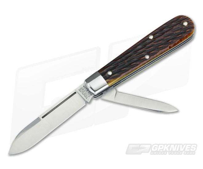 Tidioute Cutlery #14 Lick Creek Boys Knife 2-Blade Antique Yellow - GEC-142216-AYJB
