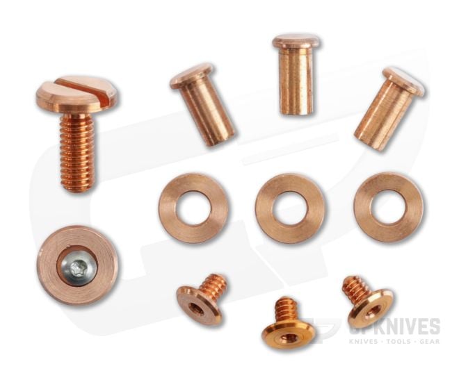 Hinderer Knives Complete Hardware Kit XM-18 3.0" Solid Copper 1423 - HK-1423