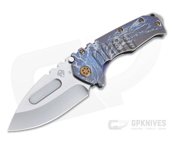 Medford Praetorian T Drop Point Tumbled S35VN Flamed Acid Etched Titanium Folder - MKT-MKT142