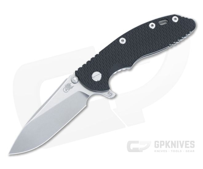 Hinderer XM-18 3.5" Skinny MagnaCut Slicer Black G10 Tri-Way Stonewash Finish Flipper 1433 - HK-1433