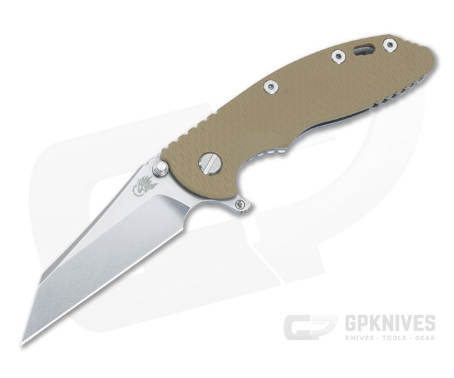 Hinderer XM-18 3.5" Fatty S45VN Wharncliffe Coyote G10 Tri-Way Stonewash Flipper 1439 - HK-1439