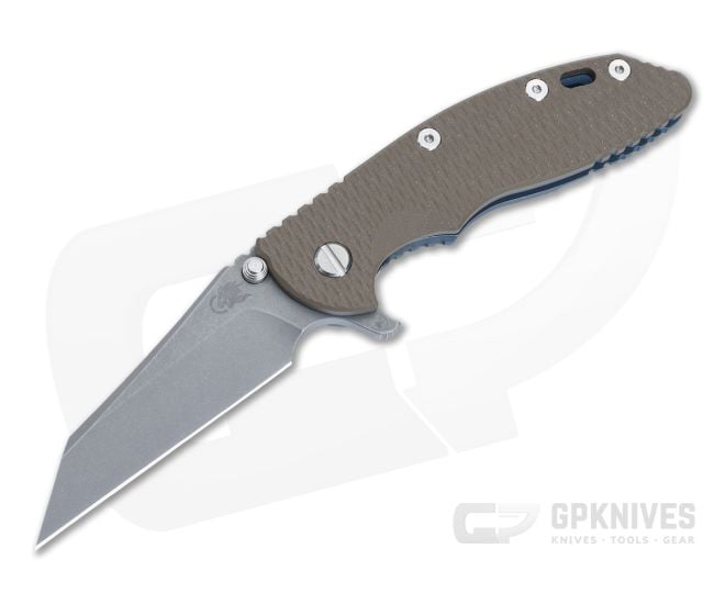 Hinderer XM-18 3.5" Fatty S45VN Wharncliffe FDE G10 Tri-Way Battle Blue Flipper 1442 - HK-1442