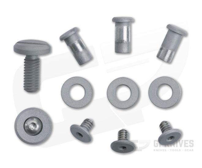 Hinderer Knives Complete Hardware Kit for XM-18 3.0" Working Finish Titanium 1450 - HK-1450