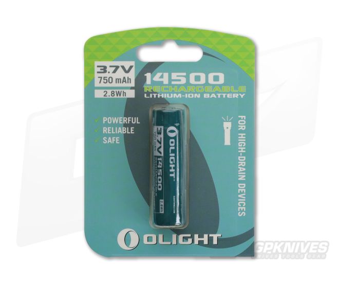 Olight 14500 Lithium Ion Battery 750mAh ORB-145P07 - OL-14500