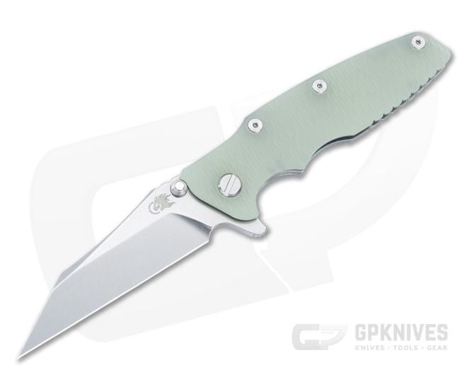 Hinderer Eklipse 3.5" Flipper Wharncliffe CPM-20CV Translucent G10 Stonewashed Tri-Way Folder 1451 - HK-1451