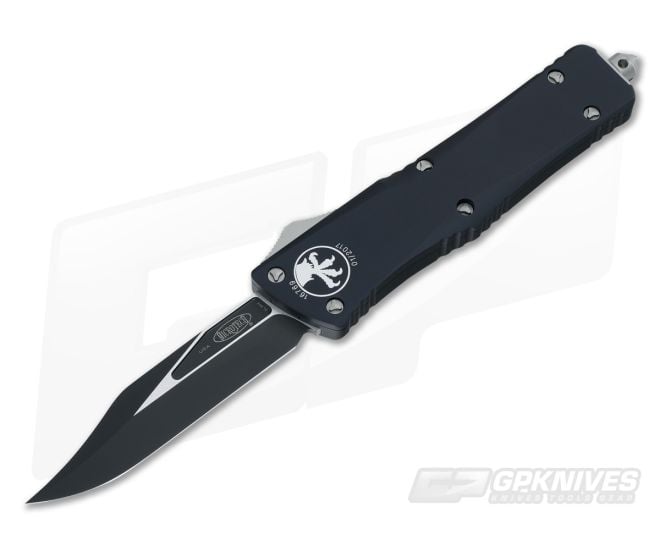 Microtech Combat Troodon Bowie Black OTF Automatic Knife 146-1 - MT-146-1