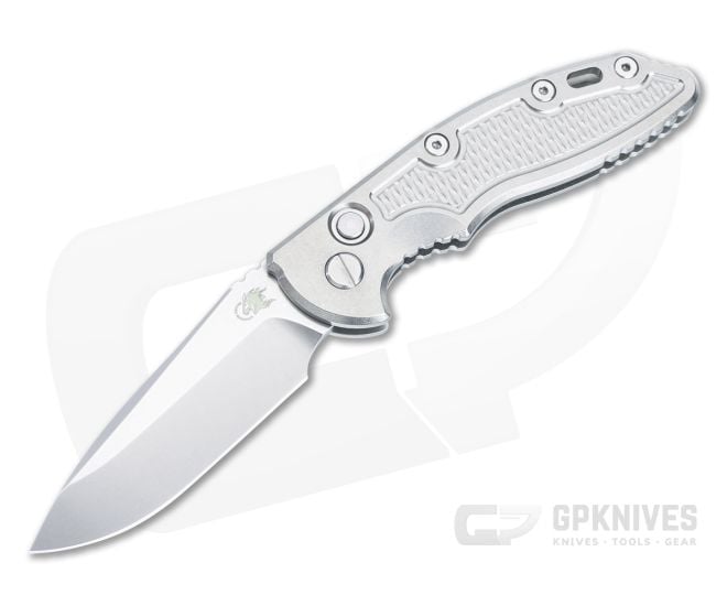 Hinderer XM-18 3.5" Auto Stonewashed Titanium 20CV Spear Point Blade 1480 - HK-1480
