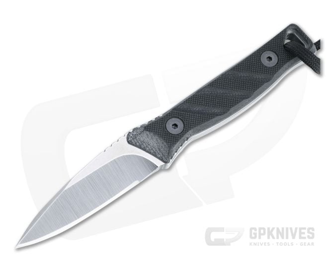Medford Knives Necromancer Tumbled S35VN Black G10 Fixed Blade Neck Knife - MKT-MKT148