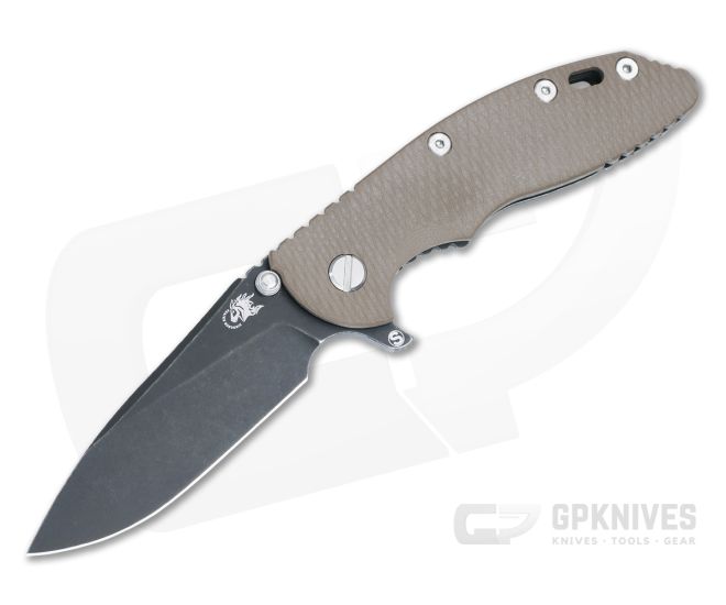 Hinderer XM-18 3.5" Skinny Tri-Way Flipper FDE G10 Battle Black DLC MagnaCut Slicer 1495 - HK-1495