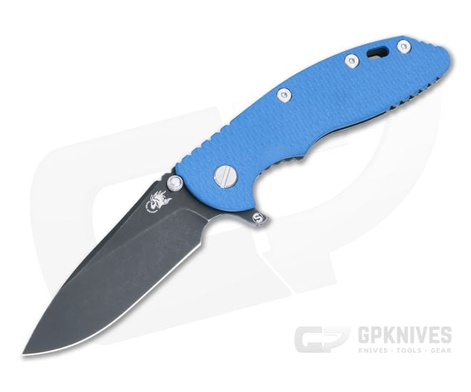Hinderer XM-18 3.5" Skinny Tri-Way Flipper Blue G10 Battle Black DLC MagnaCut Slicer 1497 - HK-1497