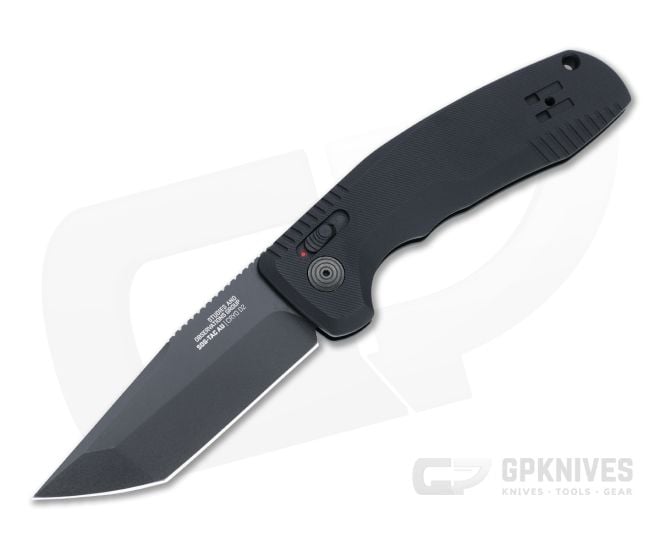 SOG TAC AU Tanto Blackout Plain D2 AU-XR Lock Automatic Folder 15-38-03-57 - SOG-15-38-03-57