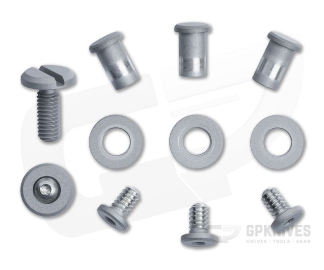 Hinderer Knives Titanium Working Finish Complete Hardware Kit For XM-18 3.5" Skinny Folders 1500 - HK-1500