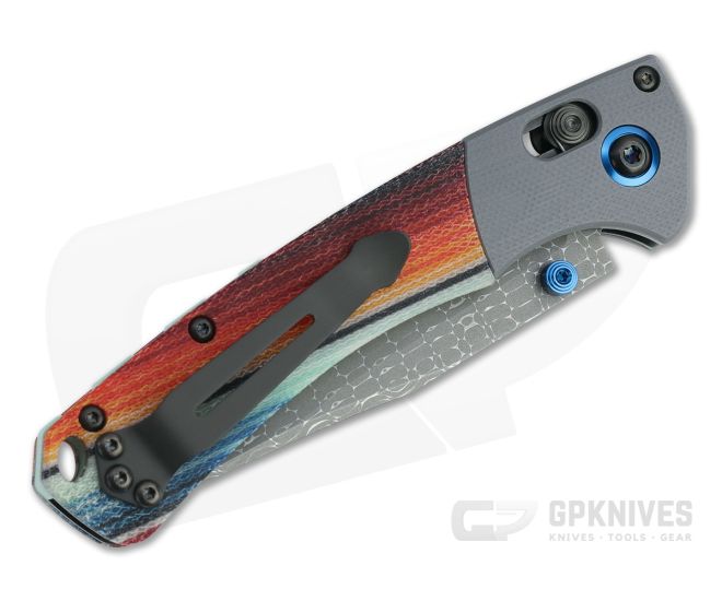 Benchmade Mini Crooked River Gold Class Nichols Damascus G-Carta